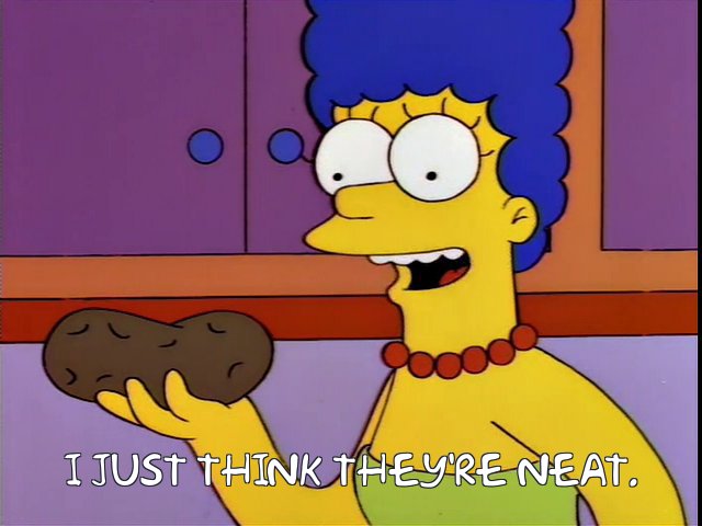 Marge with the potato again